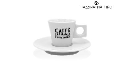 Set 6 tazzine di caffè ternano cuore umbro